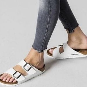 Birkenstocks Arizona- White